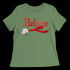 Believe Jingle Bell  Women's Relaxed Tee - Leaf